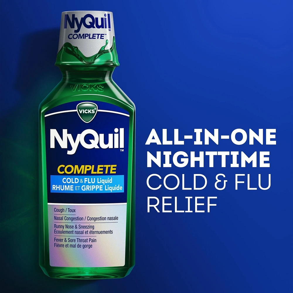 NyQuil COMPLETE Cold, Flu, and Congestion Medicine, mL