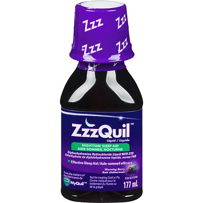 ZzzQuil Nighttime Sleep Aid Liquid, Warming Berry