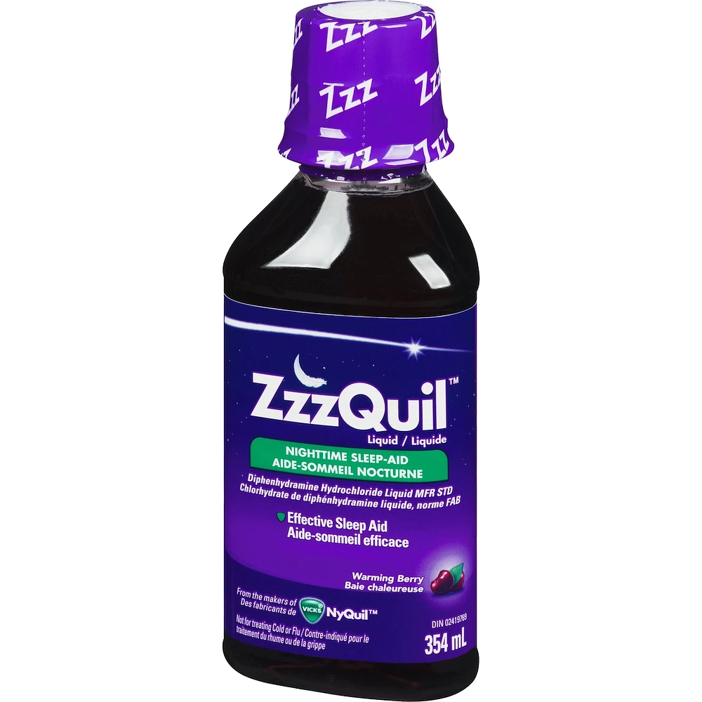 ZzzQuil Nighttime Sleep Aid Liquid, Warming Berry
