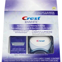 3D Whitestrips Professional White with LED Accelerator Light Teeth Whitening Kit, 19 Treatments, 30 Levels Whiter