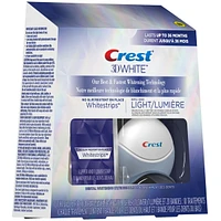 3D Whitestrips Professional White with LED Accelerator Light Teeth Whitening Kit, 19 Treatments, 30 Levels Whiter