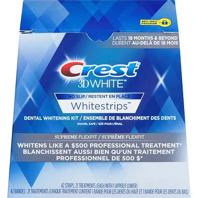 Crest 3D White Whitestrips Supreme FlexFit, 21 Treatments