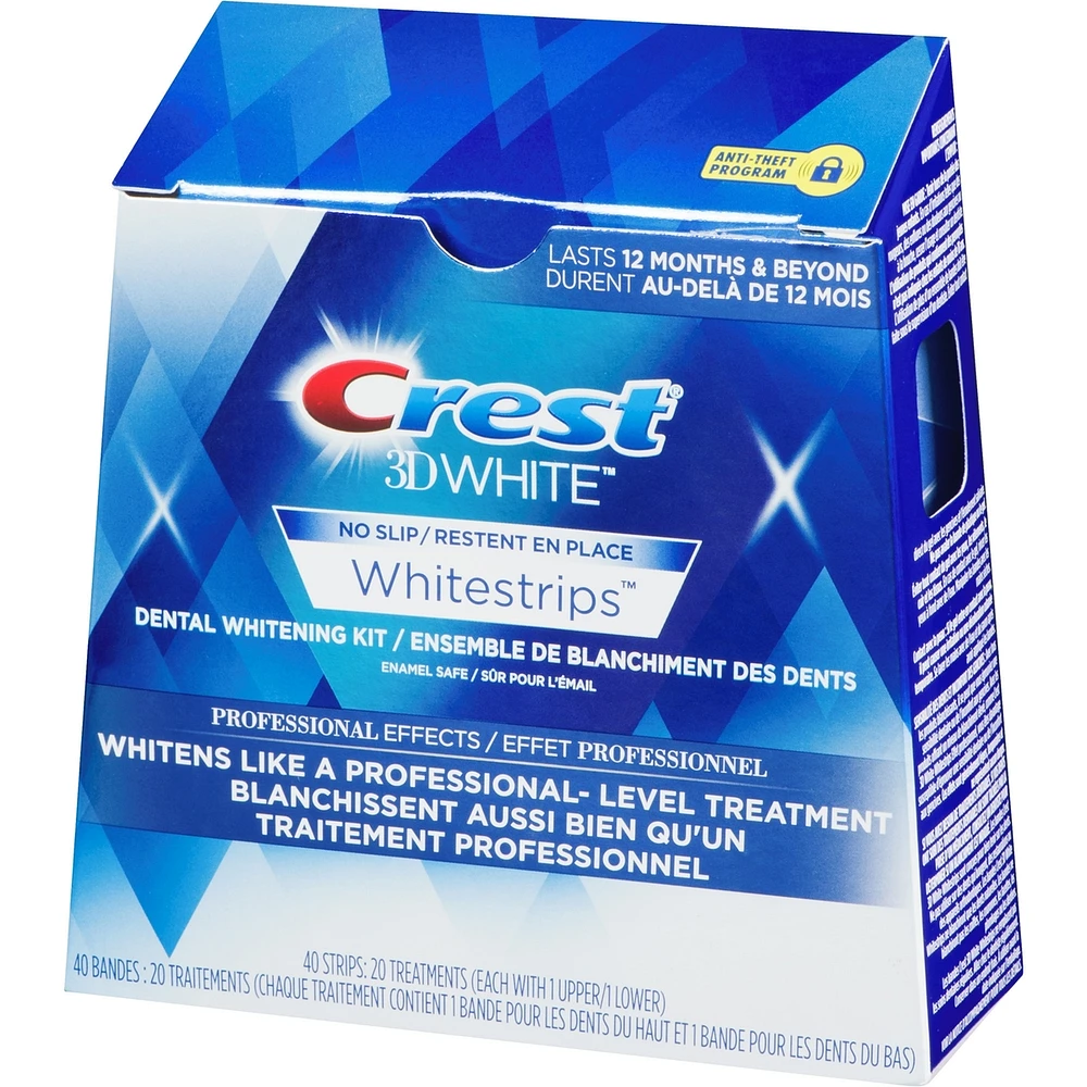 Crest 3D White Whitestrips Professional Effects, 20 Treatments