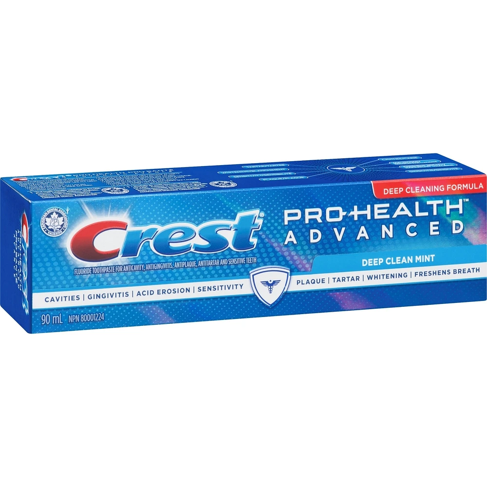 Crest Pro-Health Advanced Deep Clean Mint Toothpaste, 90 mL