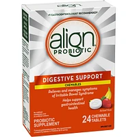 Suppl probiotique à croquer, santé digestive, marque plus recommandée par médecins‡, 24 u