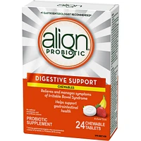 Suppl probiotique à croquer, santé digestive, marque plus recommandée par médecins‡, 24 u