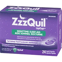 ZzzQuil Nighttime Sleep-Aid LiquiCaps, 24 Count