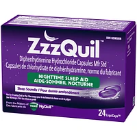 ZzzQuil Nighttime Sleep-Aid LiquiCaps, 24 Count