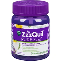 ZzzQuil PURE Zzzs Melatonin Sleep Aid, 24 Gummies