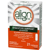 Align Advanced Probiotic, daily probiotic supplement for digestive care, 21 vegetarian capsules, #1 Recommended Probiotic Brand by Doctors‡