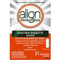 Align Advanced Probiotic, daily probiotic supplement for digestive care, 21 vegetarian capsules, #1 Recommended Probiotic Brand by Doctors‡
