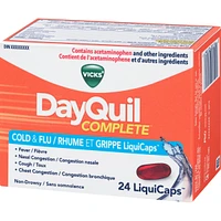 DayQuil COMPLETE Cold & Flu Daytime Relief, 24 LiquiCaps