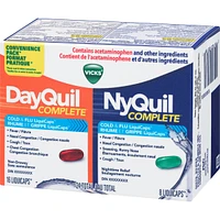 DayQuil and NyQuil COMPLETE Cough, Cold & Flu Relief, 24 LiquiCaps