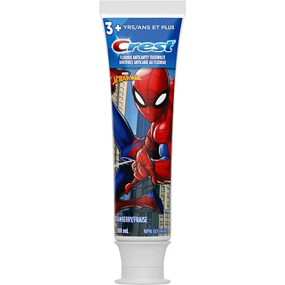 Crest Kid's Toothpaste, featuring Marvel's Spiderman, Strawberry Flavour, 100 mL