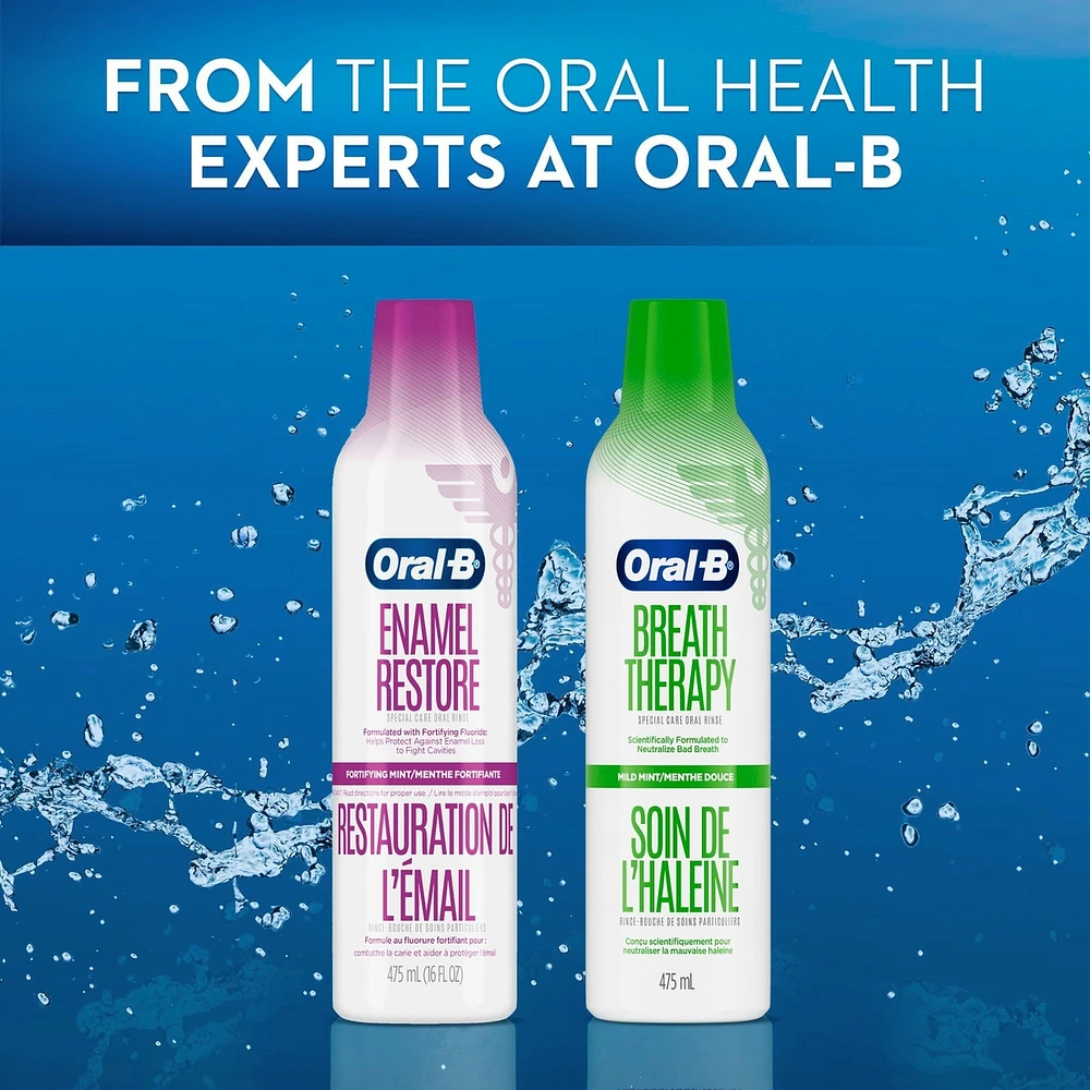 Rince-bouche de soins particuliers Oral-B Soin de l’haleine, 475 mL