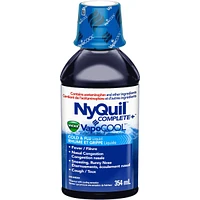NyQuil COMPLETE plus Vicks VapoCOOL Cold, Flu, and Congestion Medicine, 354 mL