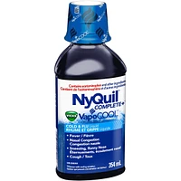 NyQuil COMPLETE plus Vicks VapoCOOL Cold, Flu, and Congestion Medicine, 354 mL