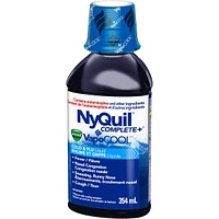 NyQuil COMPLETE plus Vicks VapoCOOL Cold, Flu, and Congestion Medicine, 354 mL