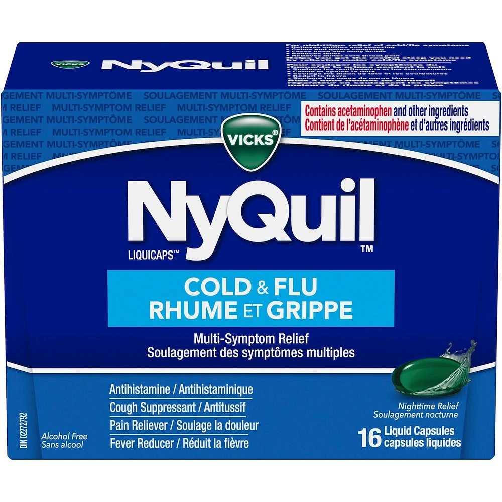 NyQuil Cold & Flu Multi-Symptom Relief Liquid Capsules