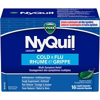 NyQuil Cold & Flu Multi-Symptom Relief Liquid Capsules