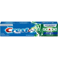 Crest Complete Whitening Plus Scope Outlast Toothpaste, Long Lasting Mint Flavor 120 mL