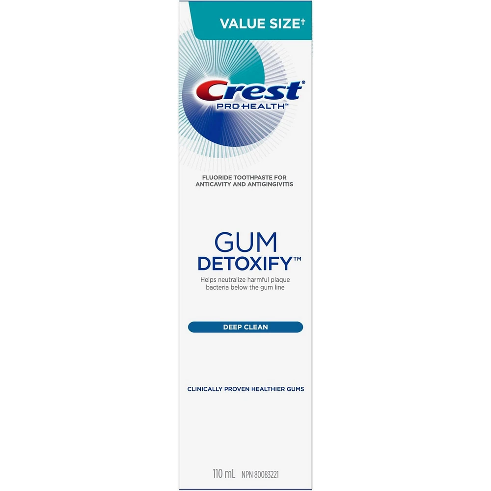 Dentifrice Gum Detoxify Nettoyage en profondeur, 110 mL