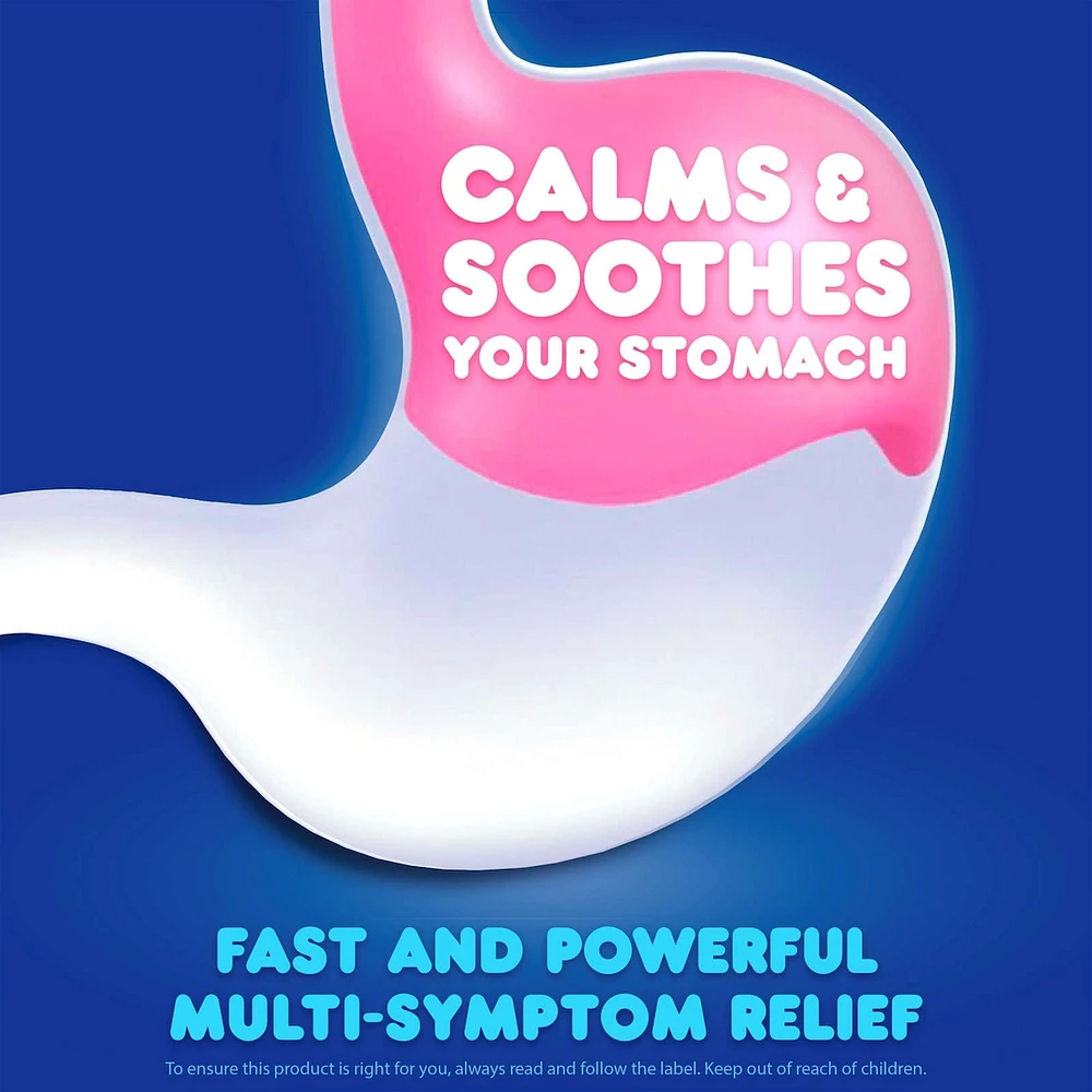 Liquid Extra Strength for Nausea, Heartburn, Indigestion, Upset Stomach, and Diarrhea Relief, Original Flavor, Pack of each