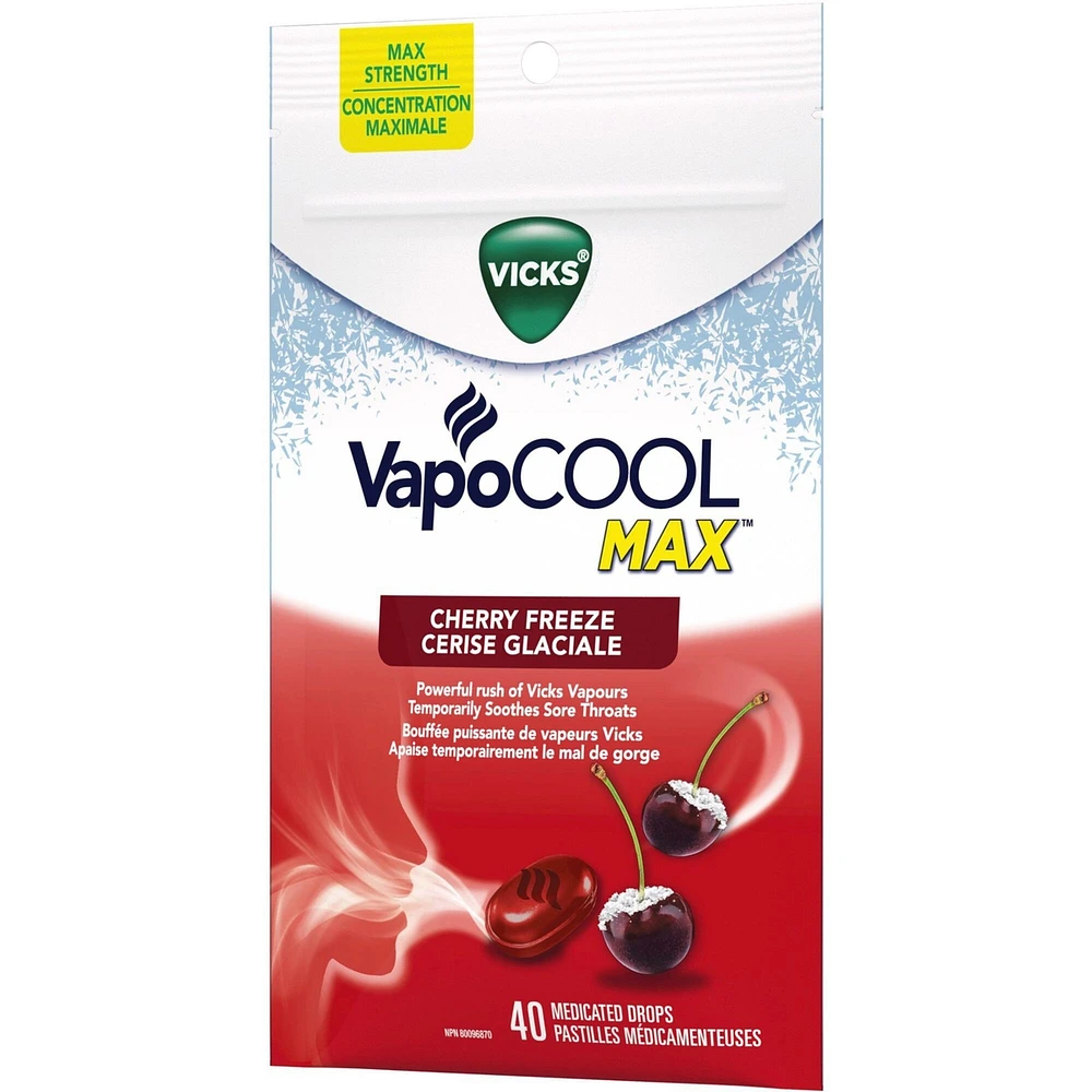Vicks VapoCool Drops Cherry 40ct