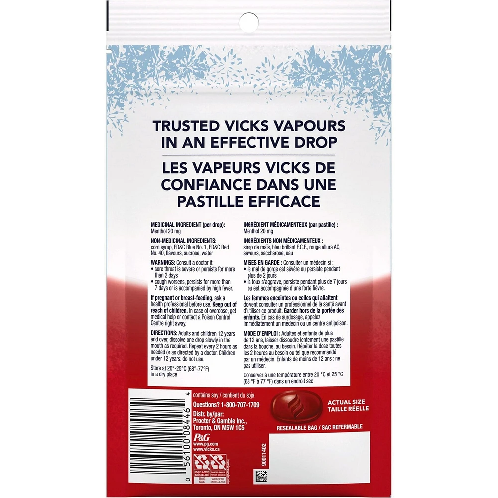 Vicks VapoCool Drops Cherry 40ct