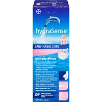 hydraSense Ultra-Gentle Mist Nasal Spray, Baby Nasal Care, 100% Natural Sourced Seawater, Preservative-Free, 100 mL