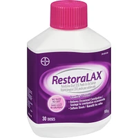 RestoraLAX Powder Laxative, Effective Relief, No Taste, No Grit, No Gas, No Bloating, No Cramps, Doses