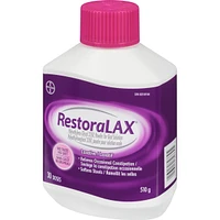 RestoraLAX Powder Laxative, Effective Relief, No Taste, No Grit, No Gas, No Bloating, No Cramps, Doses