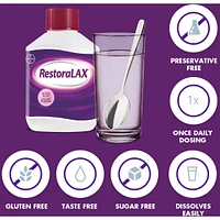 RestoraLAX Powder Laxative, Effective Relief, No Taste, No Grit, No Gas, No Bloating, No Cramps, Convenient 10 Single Dose Sachets