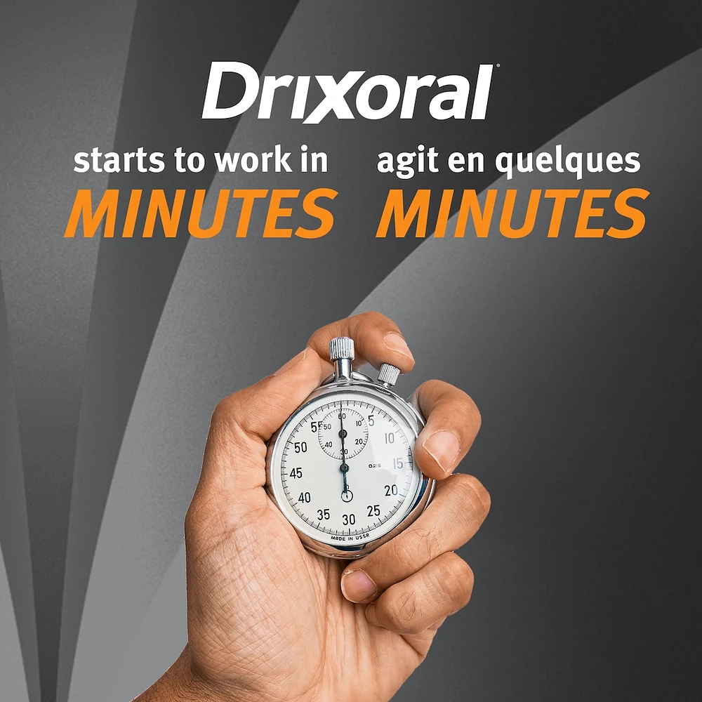 Drixoral Nasal Congestion Spray, Soothes and Moisturizes Dry and Irritated Nasal Passages, 25ml