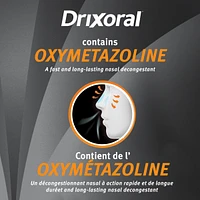 Drixoral Nasal Congestion Spray, Soothes and Moisturizes Dry and Irritated Nasal Passages, 25ml