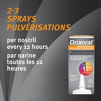 Drixoral Nasal Congestion Spray, Soothes and Moisturizes Dry and Irritated Nasal Passages, 25ml