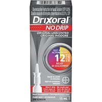 Drixoral No Drip Original Unscented Spray, Helps Relieve Nasal Congestion, 15ml