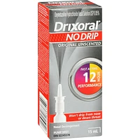 Drixoral No Drip Original Unscented Spray, Helps Relieve Nasal Congestion, 15ml