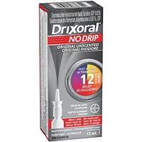 Drixoral No Drip Original Unscented Spray, Helps Relieve Nasal Congestion, 15ml