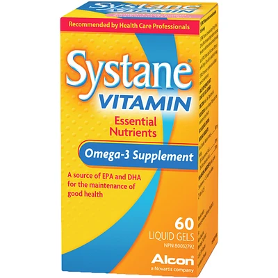 Systane® Omega-3 Supplement Ocular Vitamin For Dry Eyes