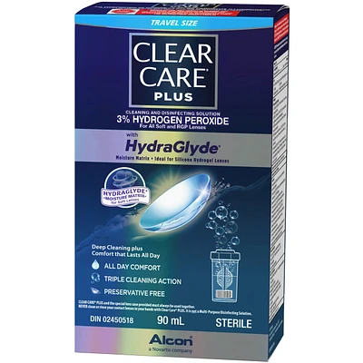 Clear Care® PLUS with HydraGlyde Contact Lens Solution Starter Kit