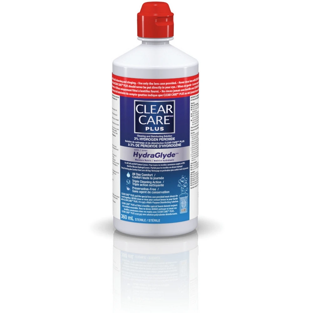 Clear Care® PLUS with HydraGlyde Contact Lens Solution
