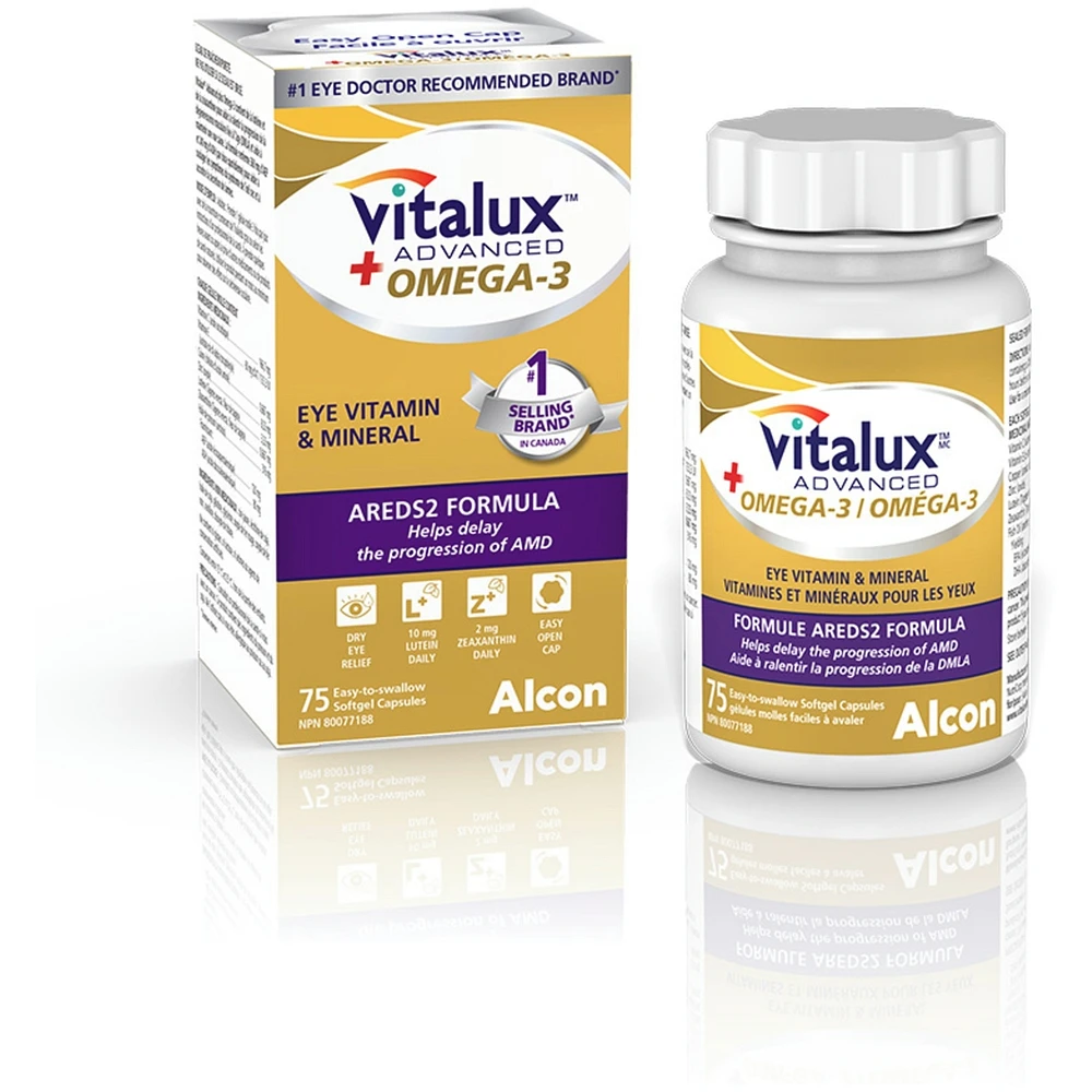Vitalux® Advanced + Omega-3 Eye Vitamin & Mineral