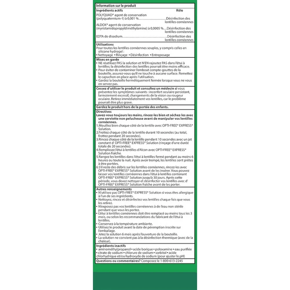 Opti-Free® Express® Advanced Cleaning & Desinfecting