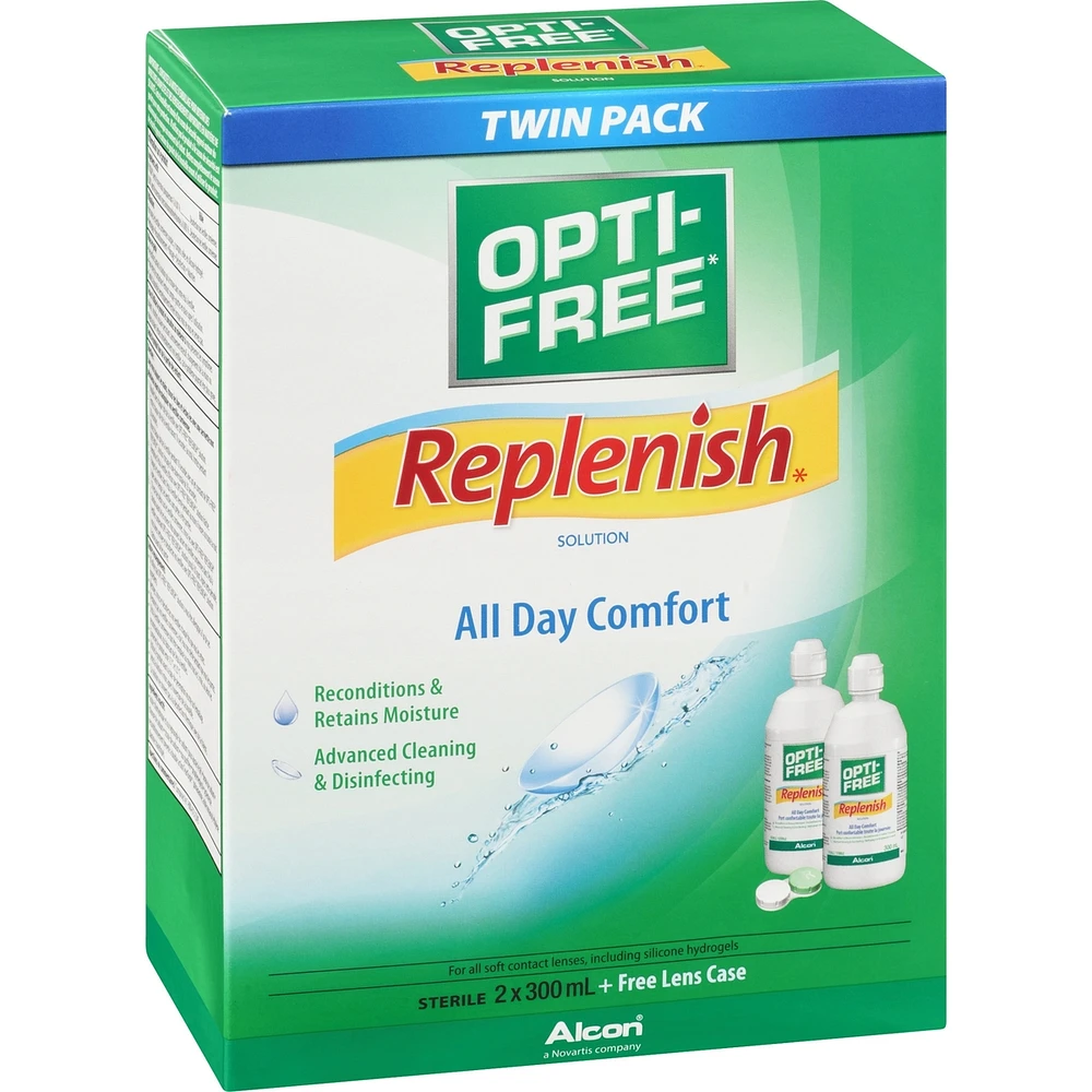 Opti-Free® RepleniSH® Multipurpose Contact Lens Solution Twin Pack