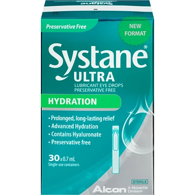 Systane® Ultra Hydration Preservative Free Lubricant Eye Drops