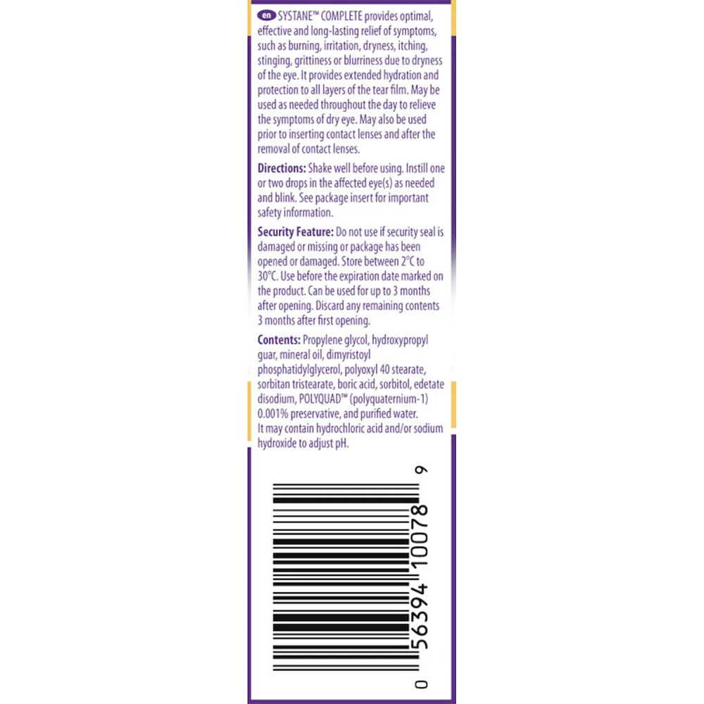 Systane® Complete Lubricant Eye Drops