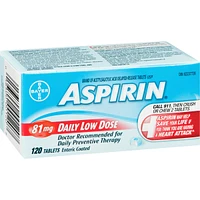 ASPIRIN 81mg, Daily Low Dose Enteric Coated Tablets