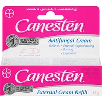 Canesten External Antifungal Cream for Yeast Infection, Relief from Itching and Burning, 15g