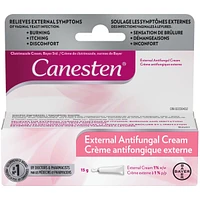 Canesten External Antifungal Cream for Yeast Infection, Relief from Itching and Burning, 15g